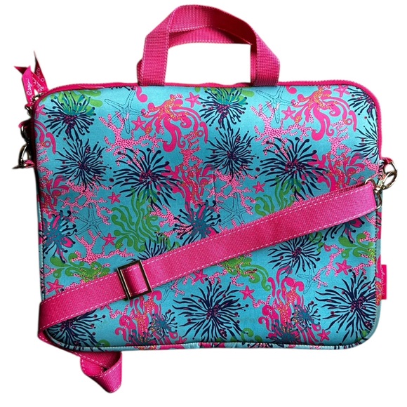 Lilly Pulitzer Dirty Shirleyi iPad Netbook Sleeve Preppy Tropical Colorful - Picture 2 of 6